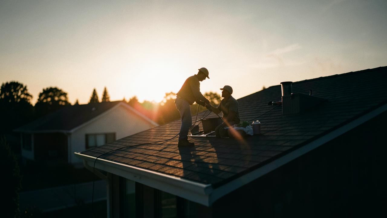 Roofing commercial still